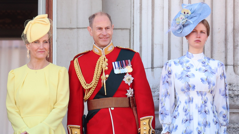 Sophie, Duchess of Edinburgh, Prince Edward, and Lady Louise Windsor