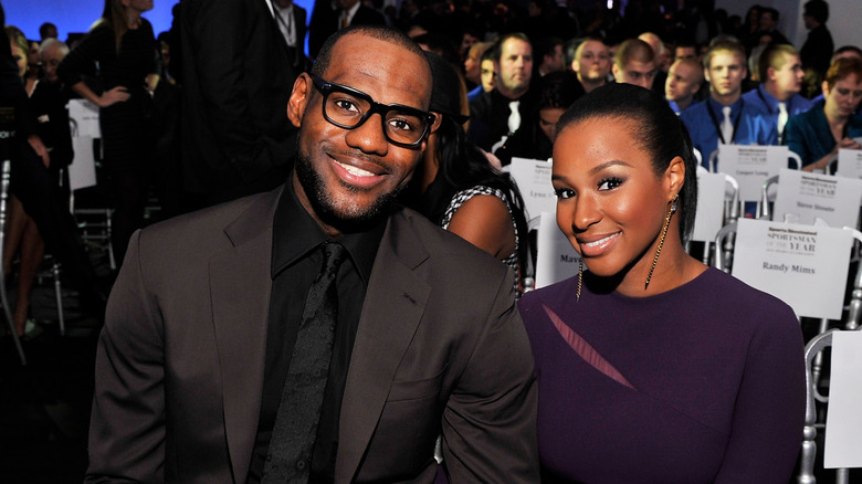 LeBron James and Savannah Brinson in NYC.