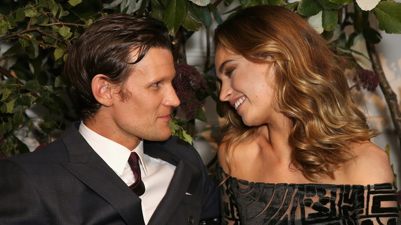 Lily James and Matt Smith at a premiere 