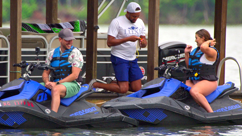 Jeramey and Sarah Ann on Jet skis