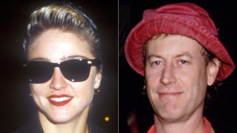 Split image of Madonna and Dan Gilroy