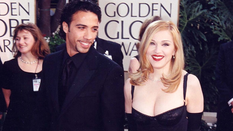 Madonna and Carlos Leon at the Golden Globes