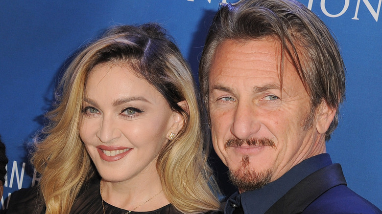 Madonna and Sean Penn smiling