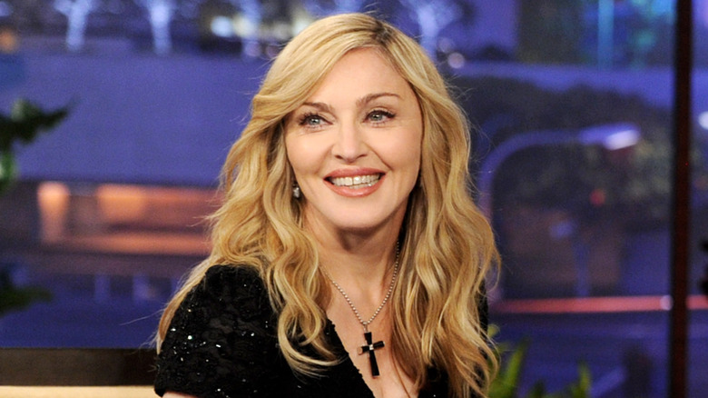 Madonna smiling