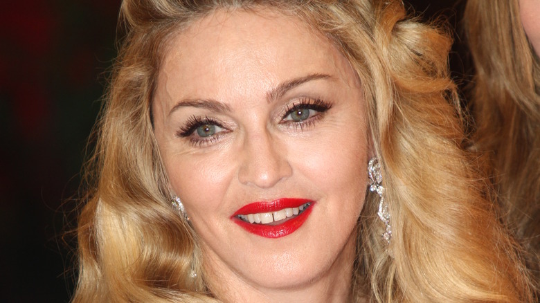 Madonna smiling