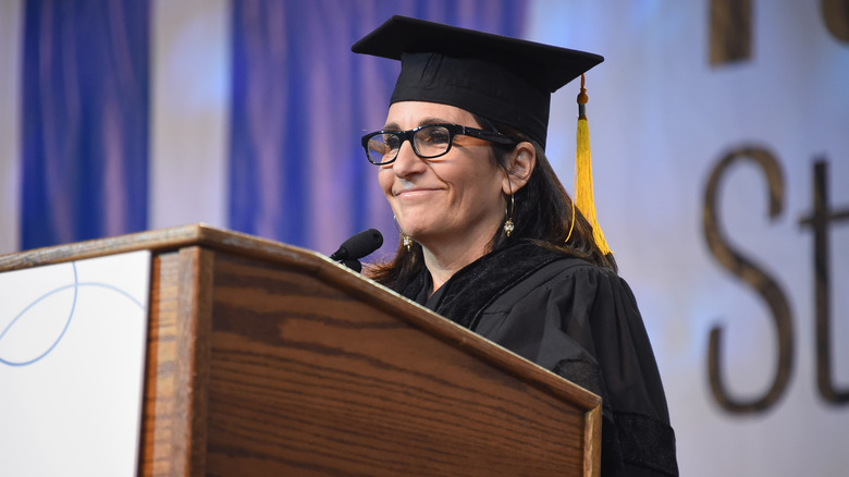 Bobbi Brown in commencement attire