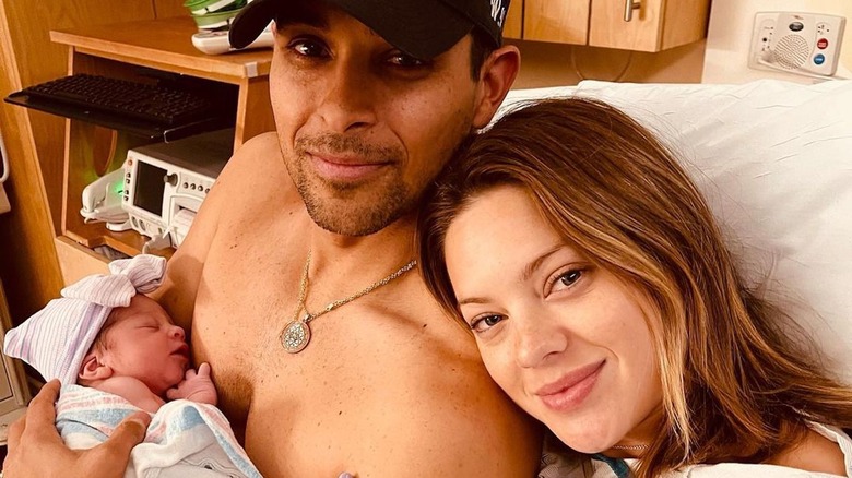 Wilmer Valderrama, Amanda Pacheco and newborn daughter