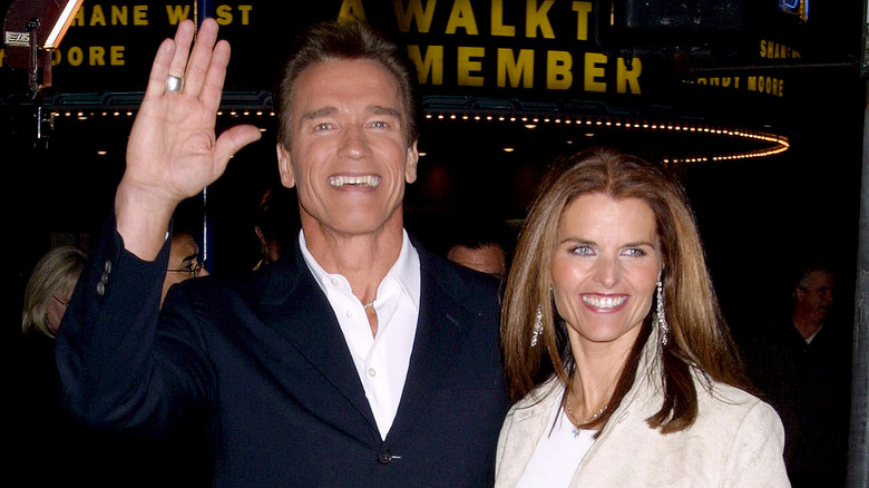 Arnold Schwarzenegger and Maria Shriver at film premiere