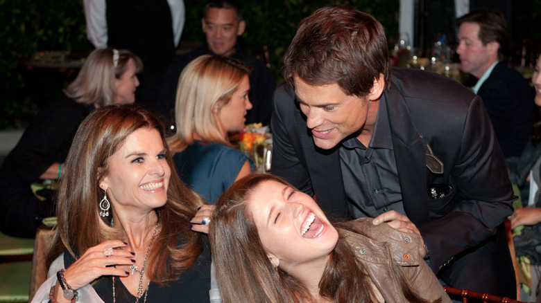 Maria Shriver, Katherine Schwarzenegger, and Rob Lowe 