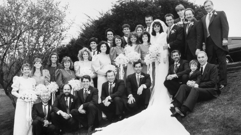 Maria Shriver with her wedding party