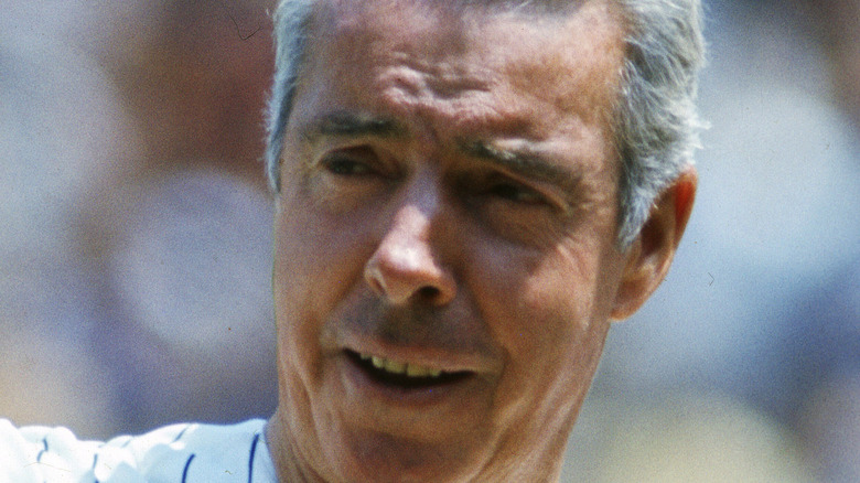 Joe DiMaggio smiling