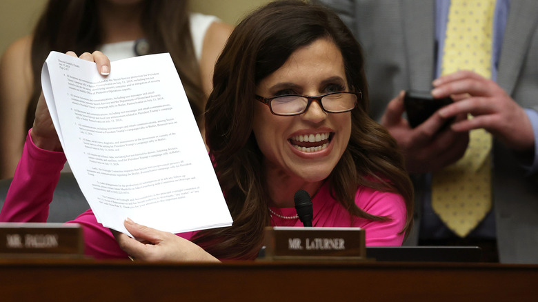 Nancy Mace arguing her case in Congress