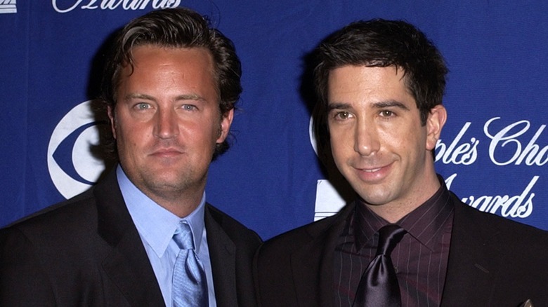 Matthew Perry and David Schwimmer at an event