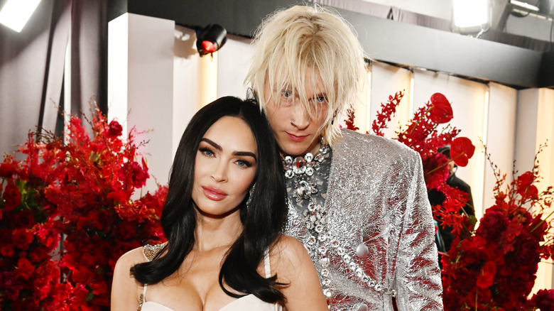 Megan Fox and Machine Gun Kelly posing together