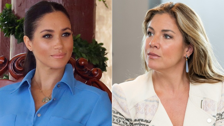 Split image of Meghan Markle & Sophie Trudeau