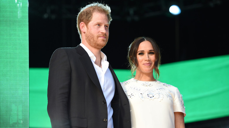 Prince Harry & Meghan Markle onstage