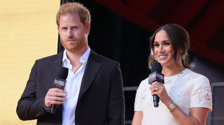 Prince Harry, Meghan Markle speaking