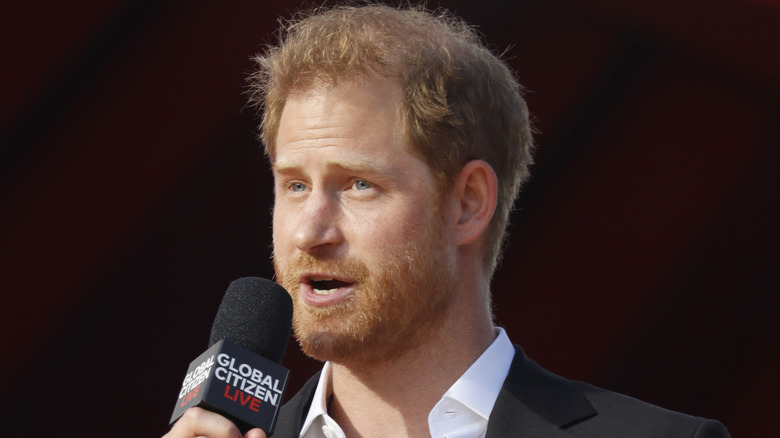 Prince Harry speaking