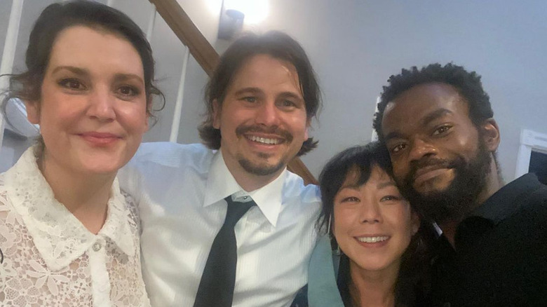 Melanie Lynskey, Jason Ritter wedding day