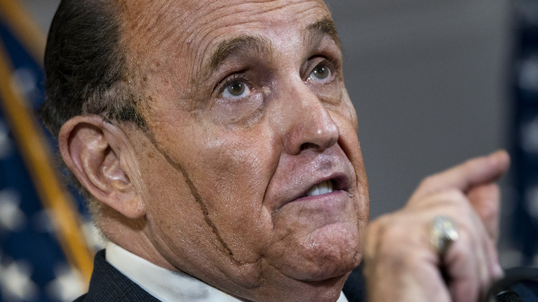 Rudy Giuliani talking