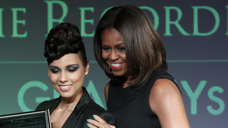 Michelle Obama and Alicia Keys