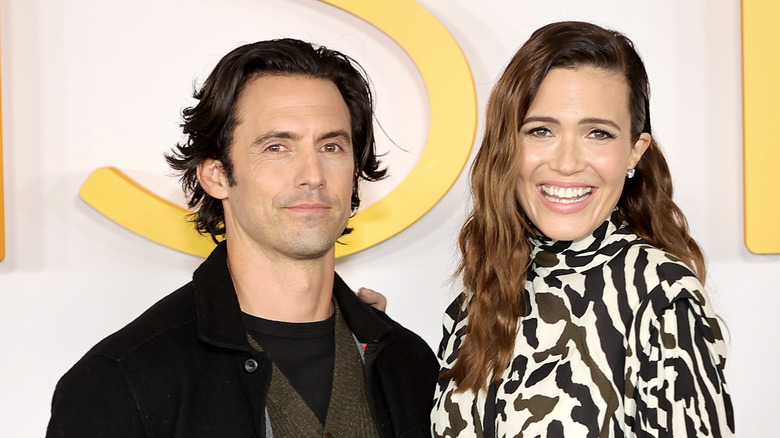 Milo Ventimiglia and Mandy Moore at a red carpet event