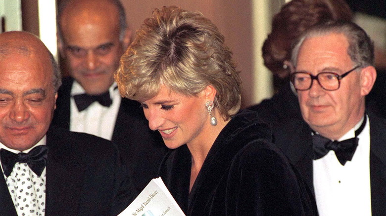 Princess Diana with Mohamed Al-Fayed