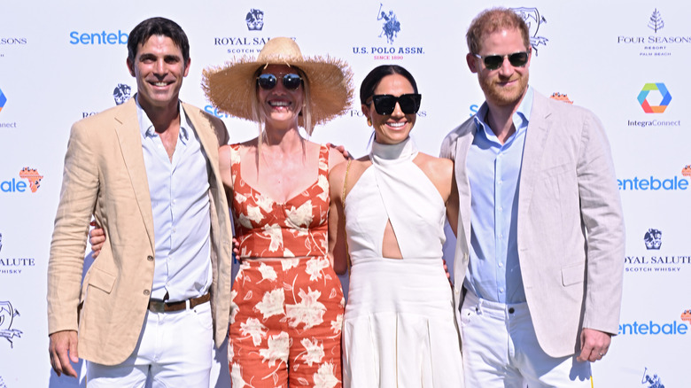 Nacho Figueras, Delfina Blaquier, Meghan Markle and Prine Harry in 2024