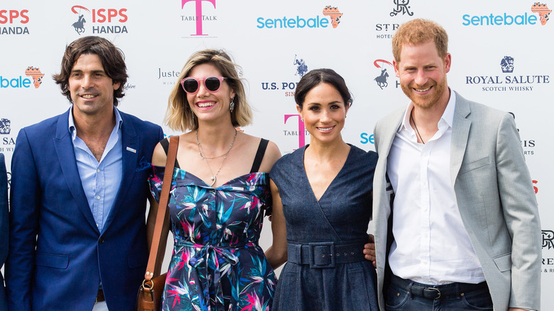 Nacho Figueras and Delfina Blaquier with Meghan Markle and Prince Harry