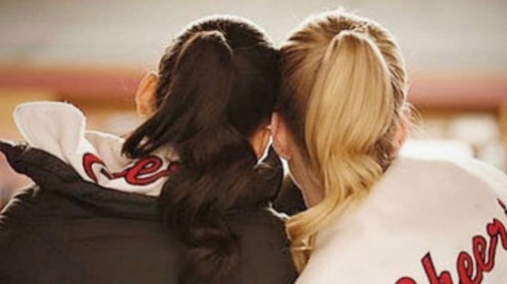 Naya Rivera and Heather Morris on Glee