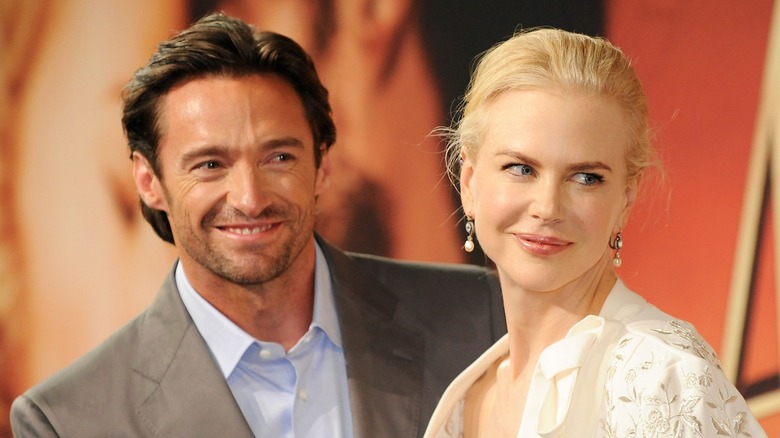 Hugh Jackman and Nicole Kidman smiling