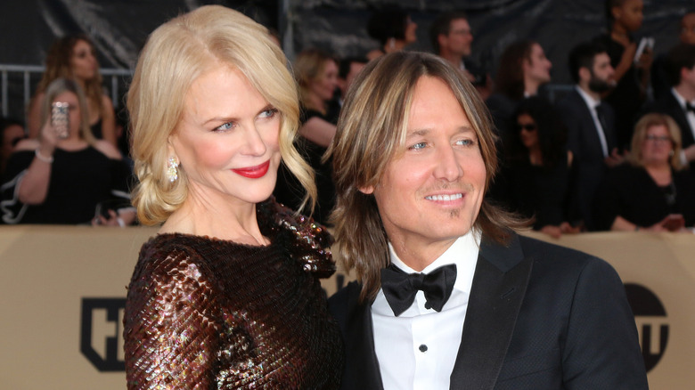 Nicole Kidman, Keith Urban smiling 