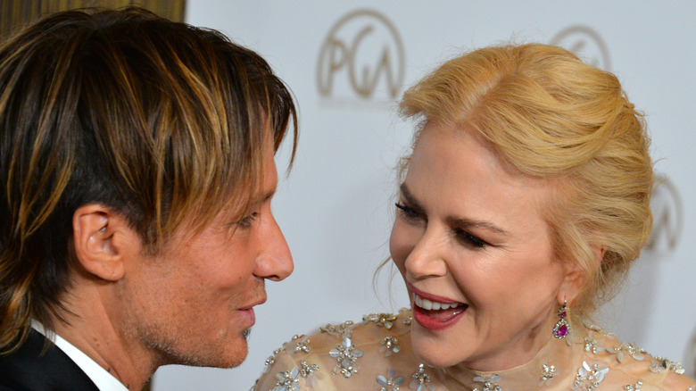 Keith Urban, Nicole Kidman being interviewed