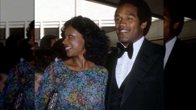 O.J. Simpson and Marguerite L. Whitley smiling