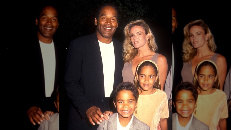 O.J. Simpson and Nicole Brown Simpson with Justin and Sydney