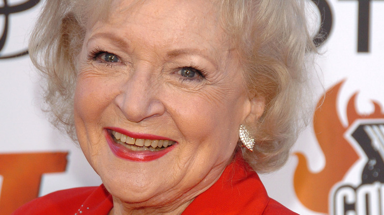 Betty White on the red carpet 