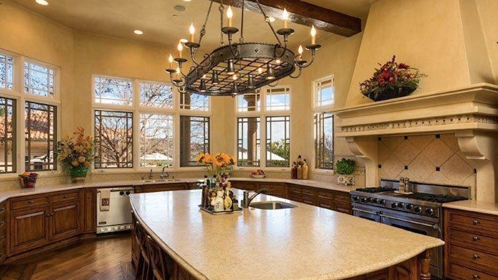 The kitchen in Britney Spears' mansion