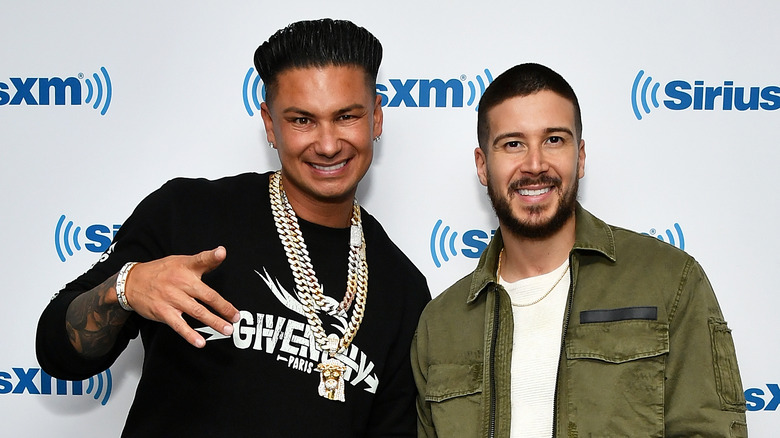 Pauly D and Vinny Guadagnino posing