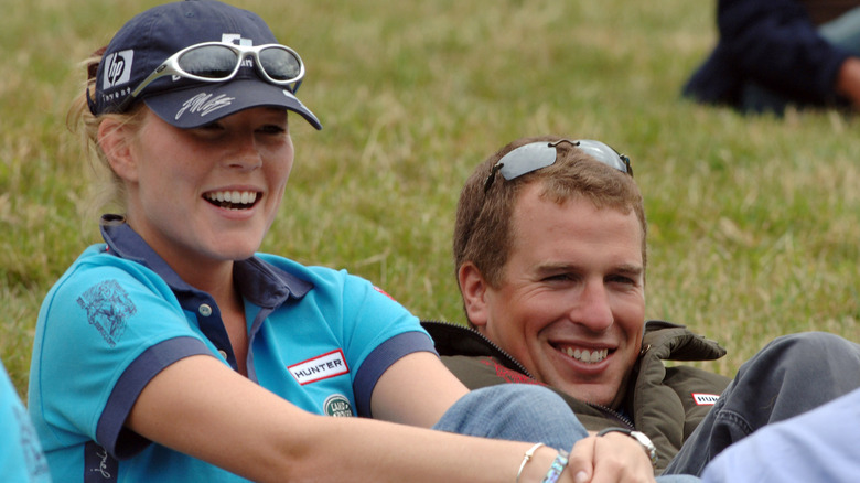 Autumn Kelly and Peter Phillips smiling