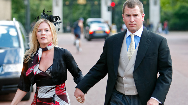 Autumn Kelly and Peter Phillips walking