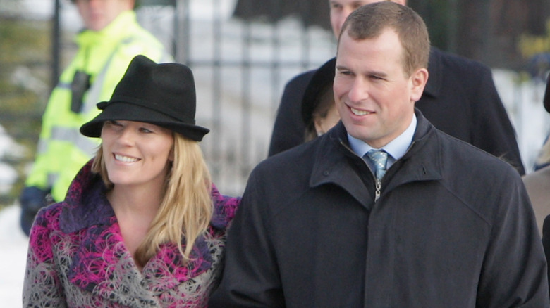 Autumn Kelly and Peter Phillips smiling