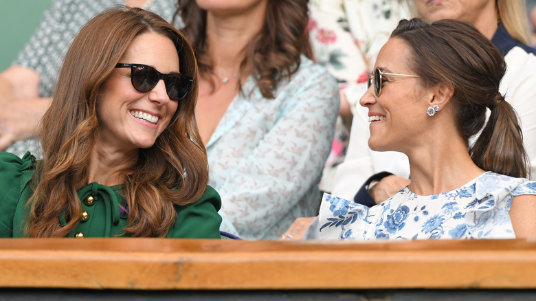 Princess Catherine and Pippa Middleton laughing