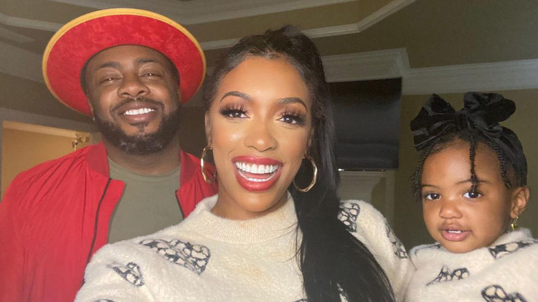 Porsha Williams and Dennis McKinley with baby