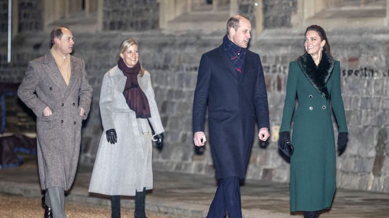 Prince Edward, Duchess Sophie, Prince William, and Princess Catherine