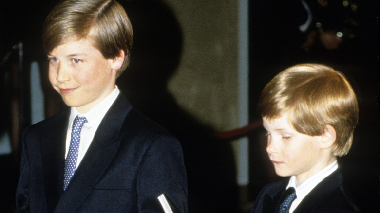 Harry and William growing up