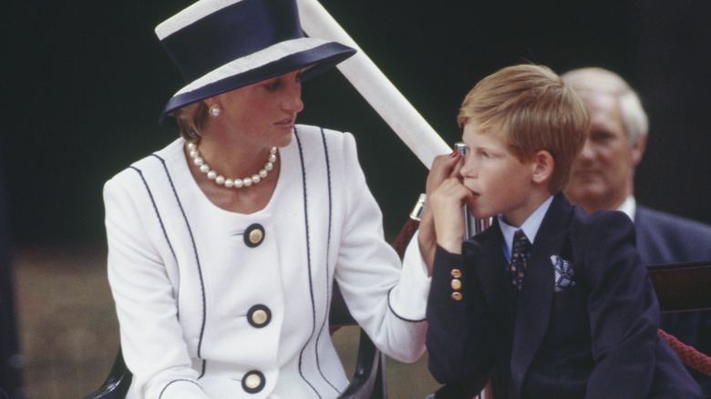 Harry as adolescent with Diana