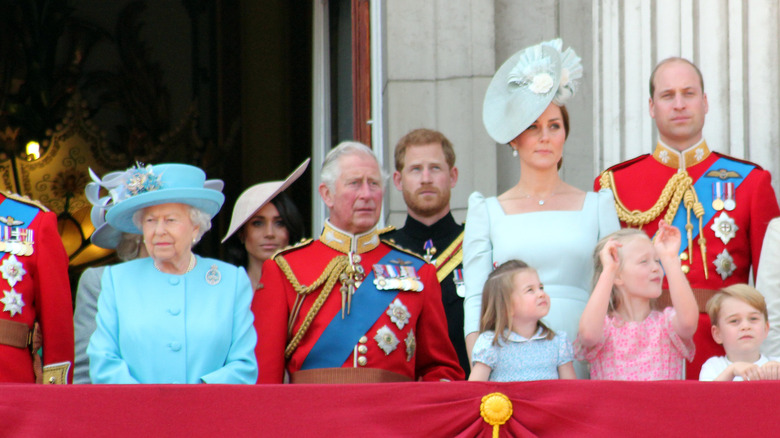 Prince Harry with royal family on balcony