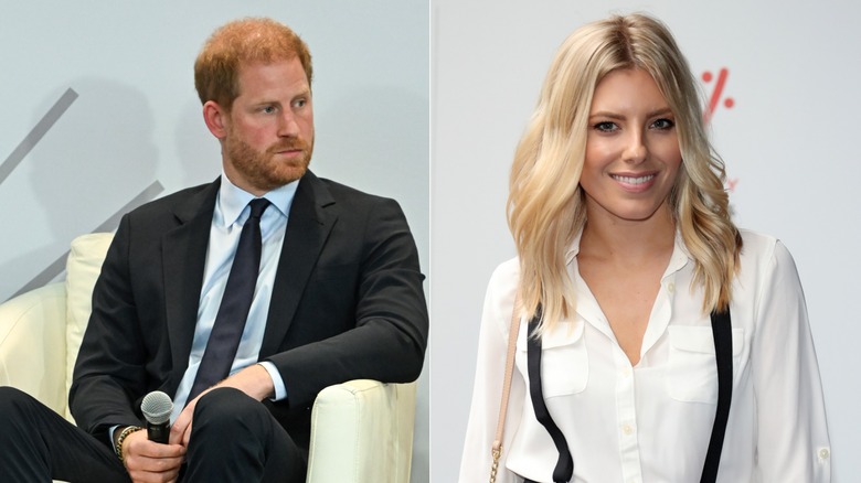 Split image of Prince Harry and Mollie King 