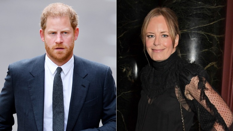 Split image of Prince Harry and Astrid Harbord