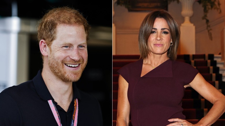 Split image of Prince Harry and Natalie Pinkham